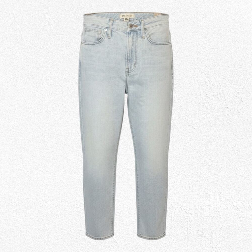 Madewell Light Wash High Rise Curvy Perfect Vintage Straight Leg Jeans Size 23